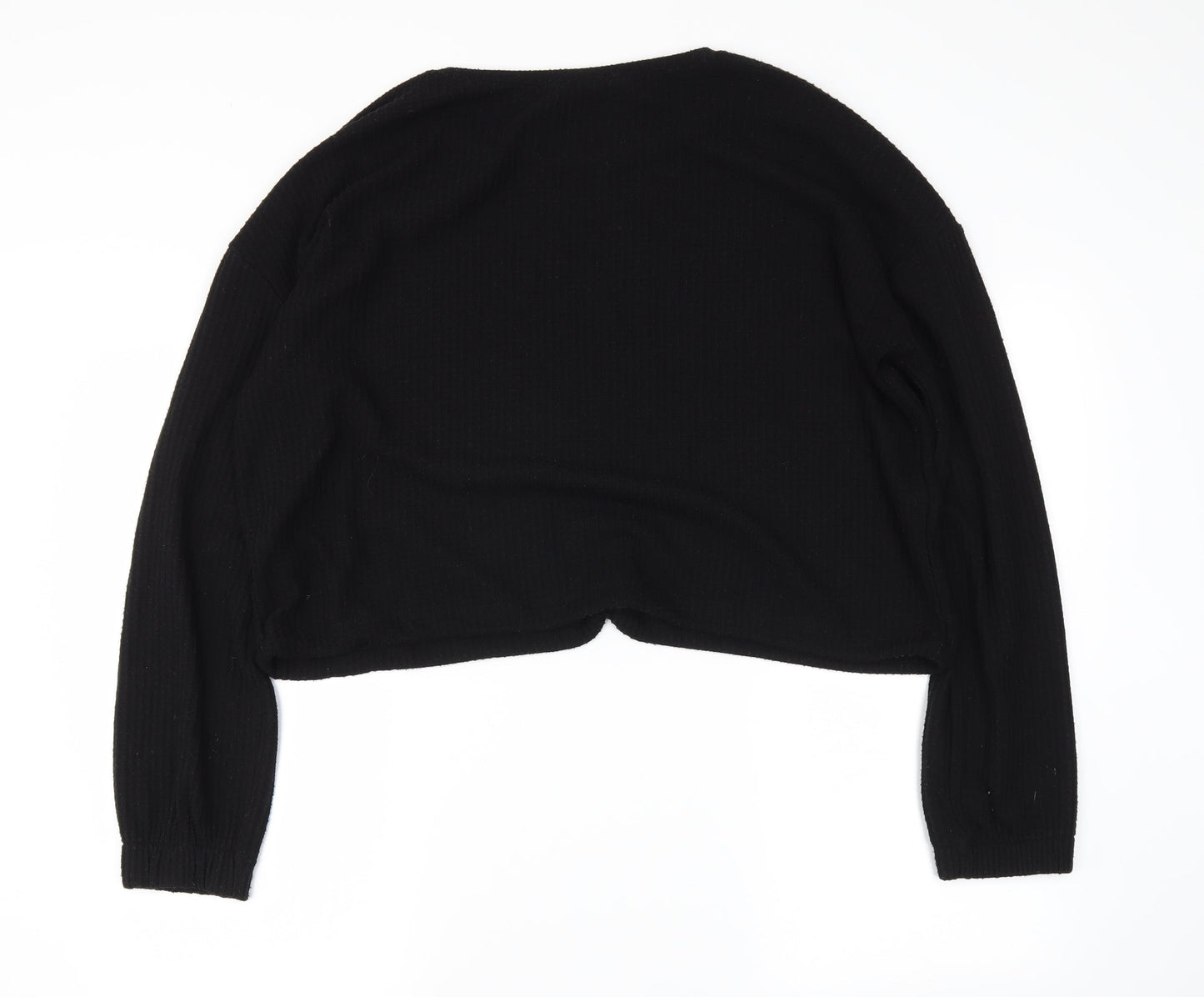 Womens UK Size XL Select Black Cropped Polo