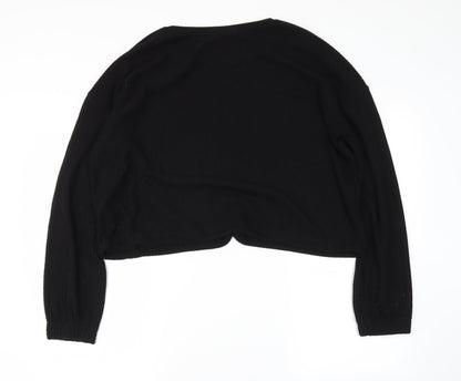 Womens UK Size XL Select Black Cropped Polo
