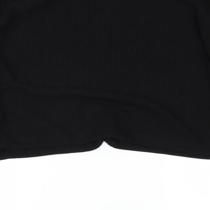 Womens UK Size XL Select Black Cropped Polo