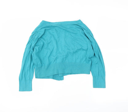 M&S Womens Blue   Cardigan Jumper Size 10