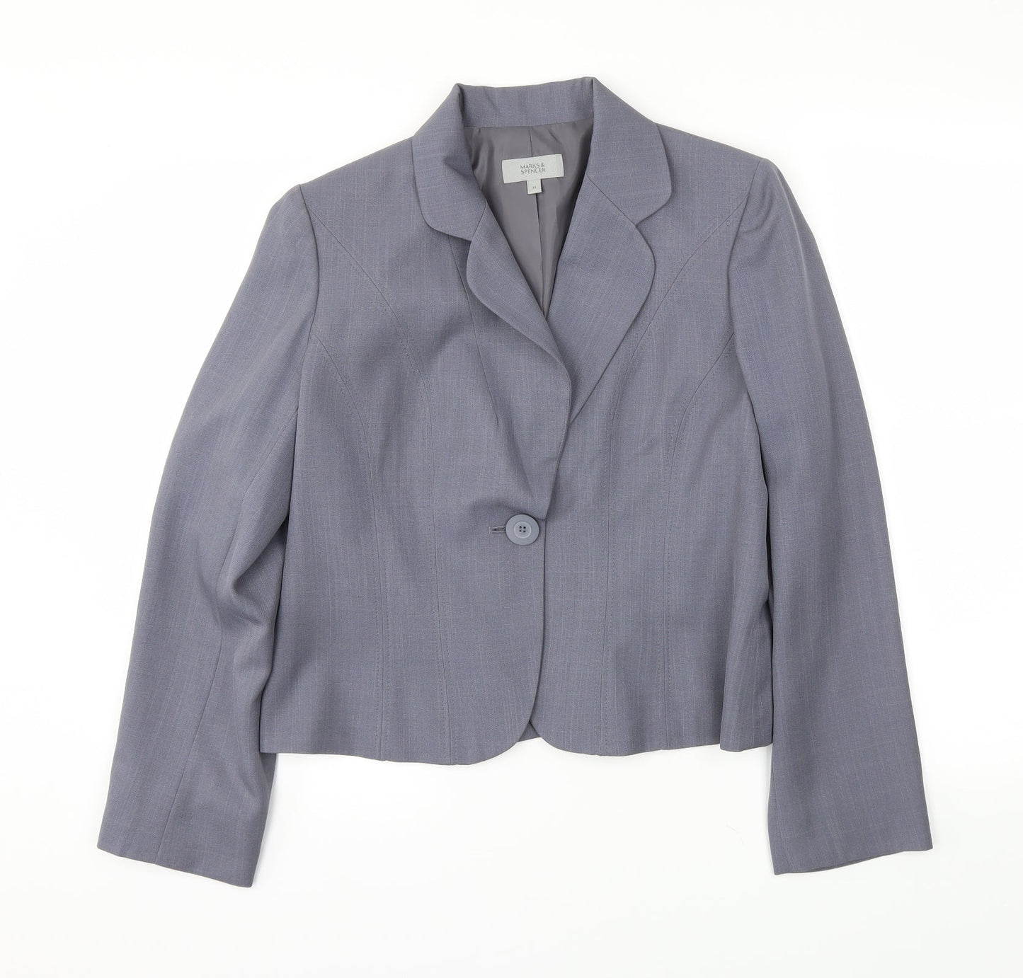 Womens UK Size 14 M&S Grey Jacket