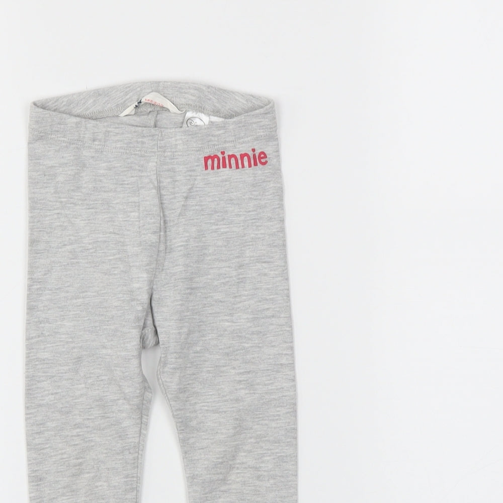 H&M Girls Grey   Pedal Pusher Trousers Size 2 Years