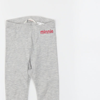 H&M Girls Grey   Pedal Pusher Trousers Size 2 Years