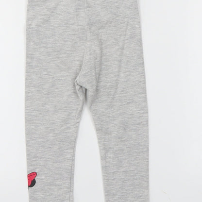 H&M Girls Grey   Pedal Pusher Trousers Size 2 Years