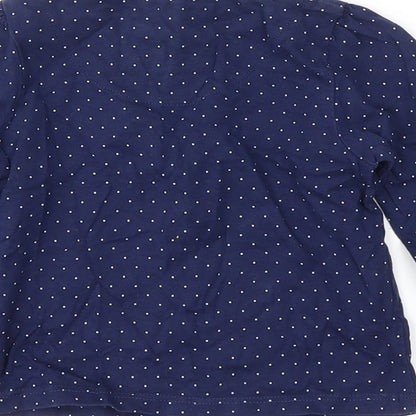 TU Girls Blue Polka Dot  Basic T-Shirt Size 12-18 Months