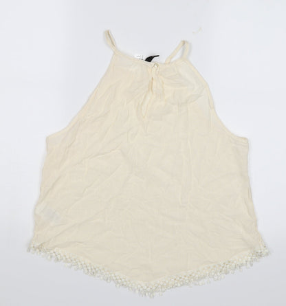 Womens UK Size 8 Divided White Camisole Blouse