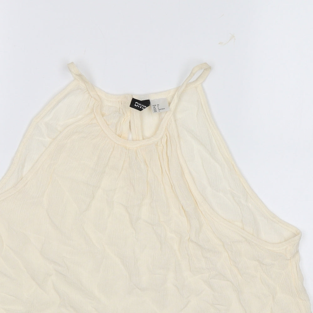 Womens UK Size 8 Divided White Camisole Blouse