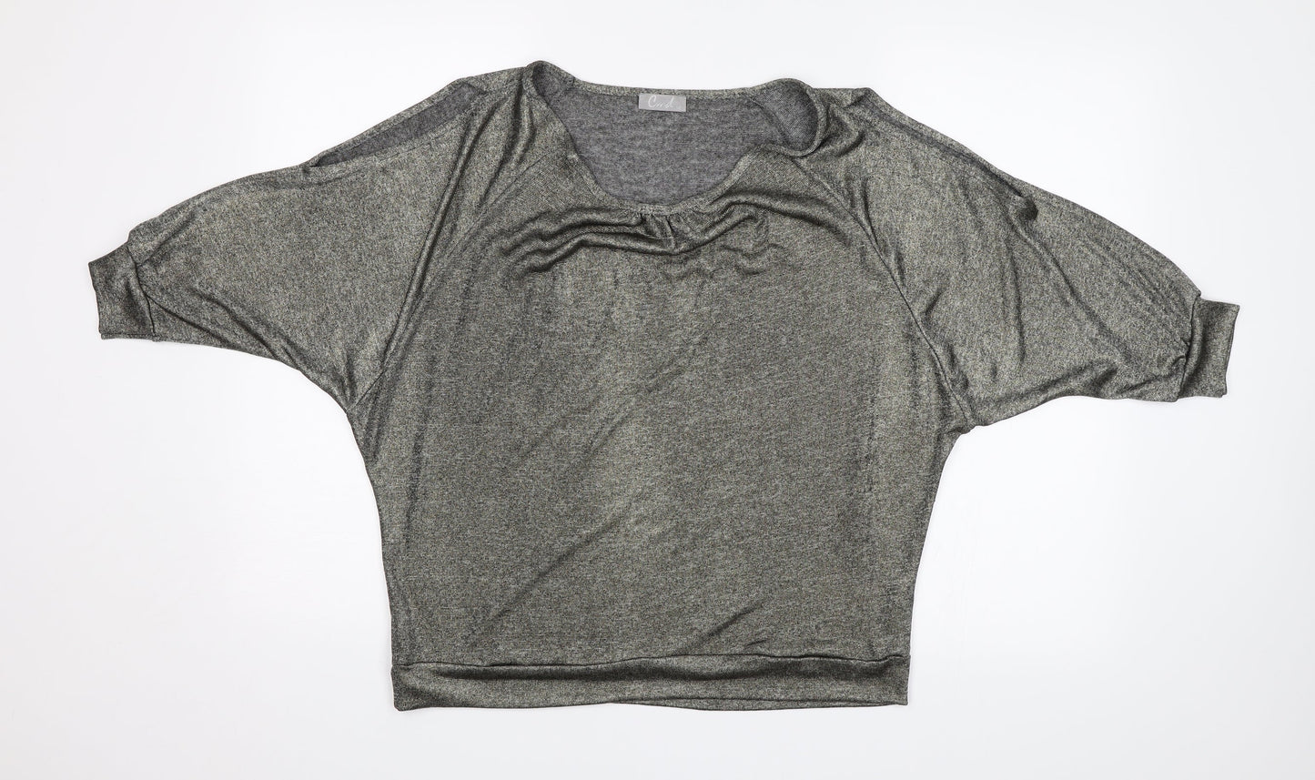 CMD Womens Silver   Basic Blouse Size 12
