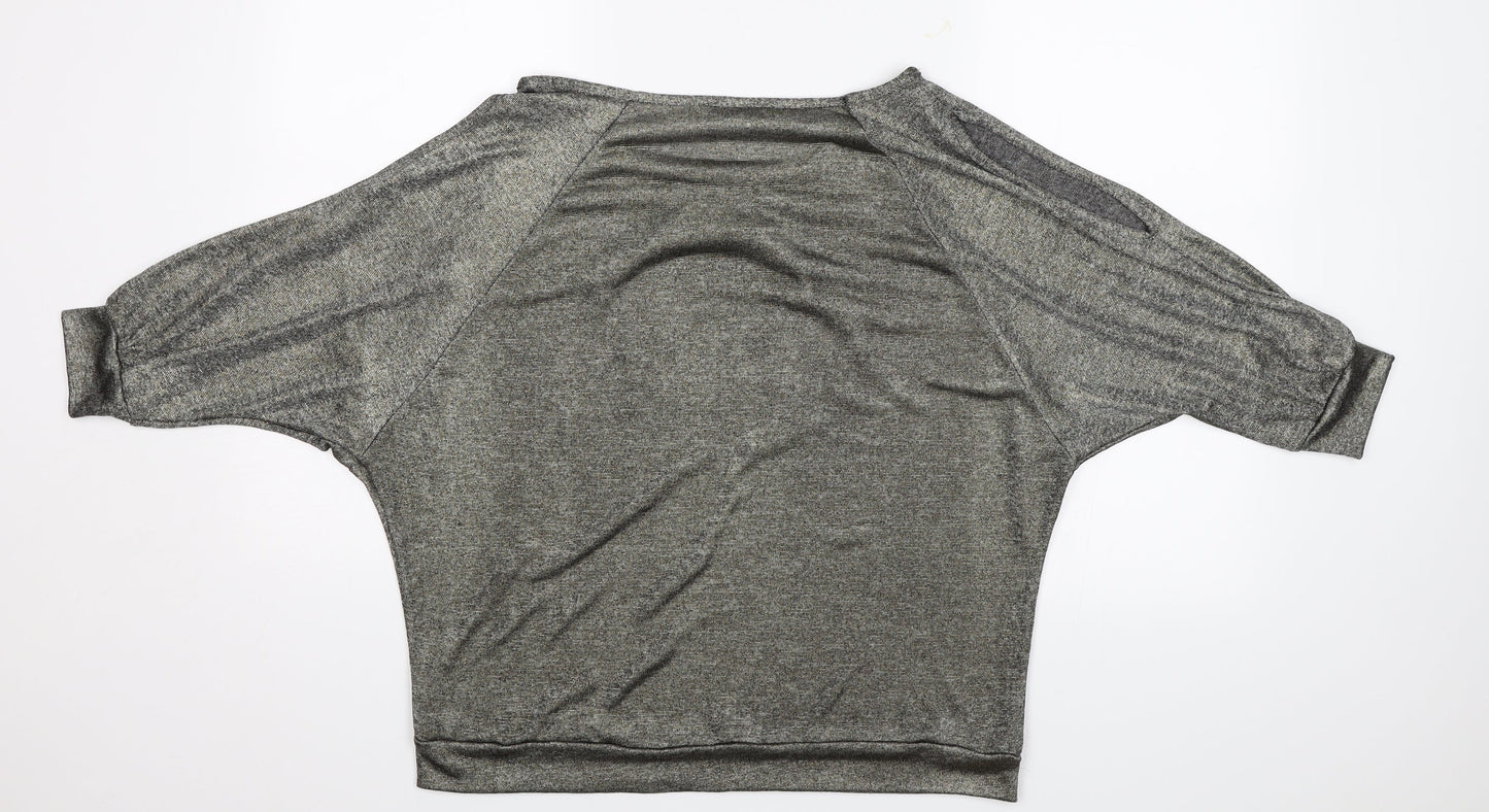 CMD Womens Silver   Basic Blouse Size 12