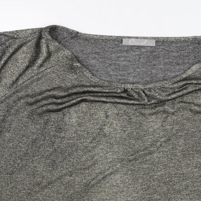CMD Womens Silver   Basic Blouse Size 12