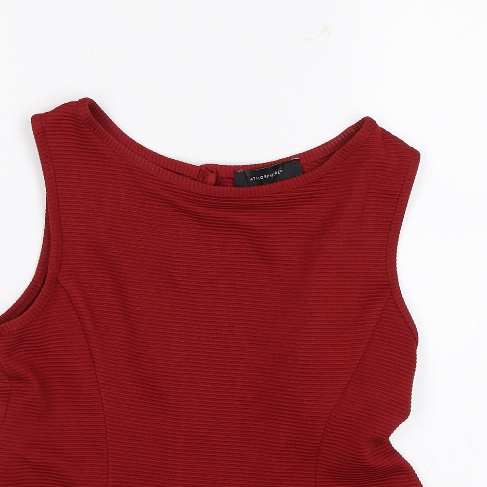 Atmosphere Womens Red   Basic Blouse Size 10