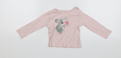 TU Baby Pink   Jersey T-Shirt Size 6-9 Months  - Koala