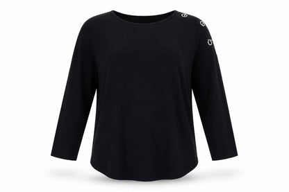 Womens UK Size S Papaya Blue Jersey T-Shirt