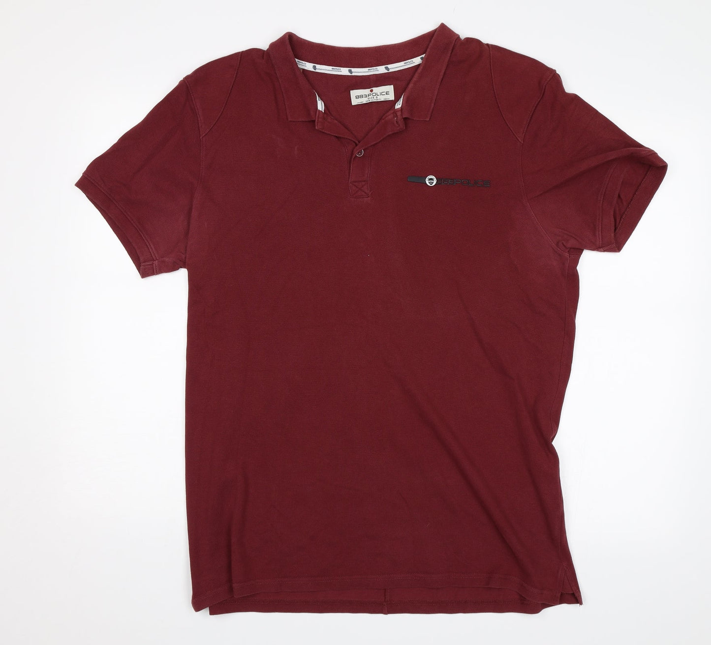 Police Womens Red   Basic Polo Size 6
