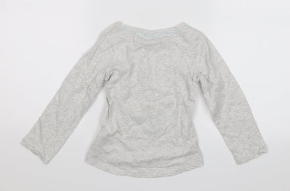Preworn Girls Grey   Jersey T-Shirt Size 2-3 Years  - Love you lots