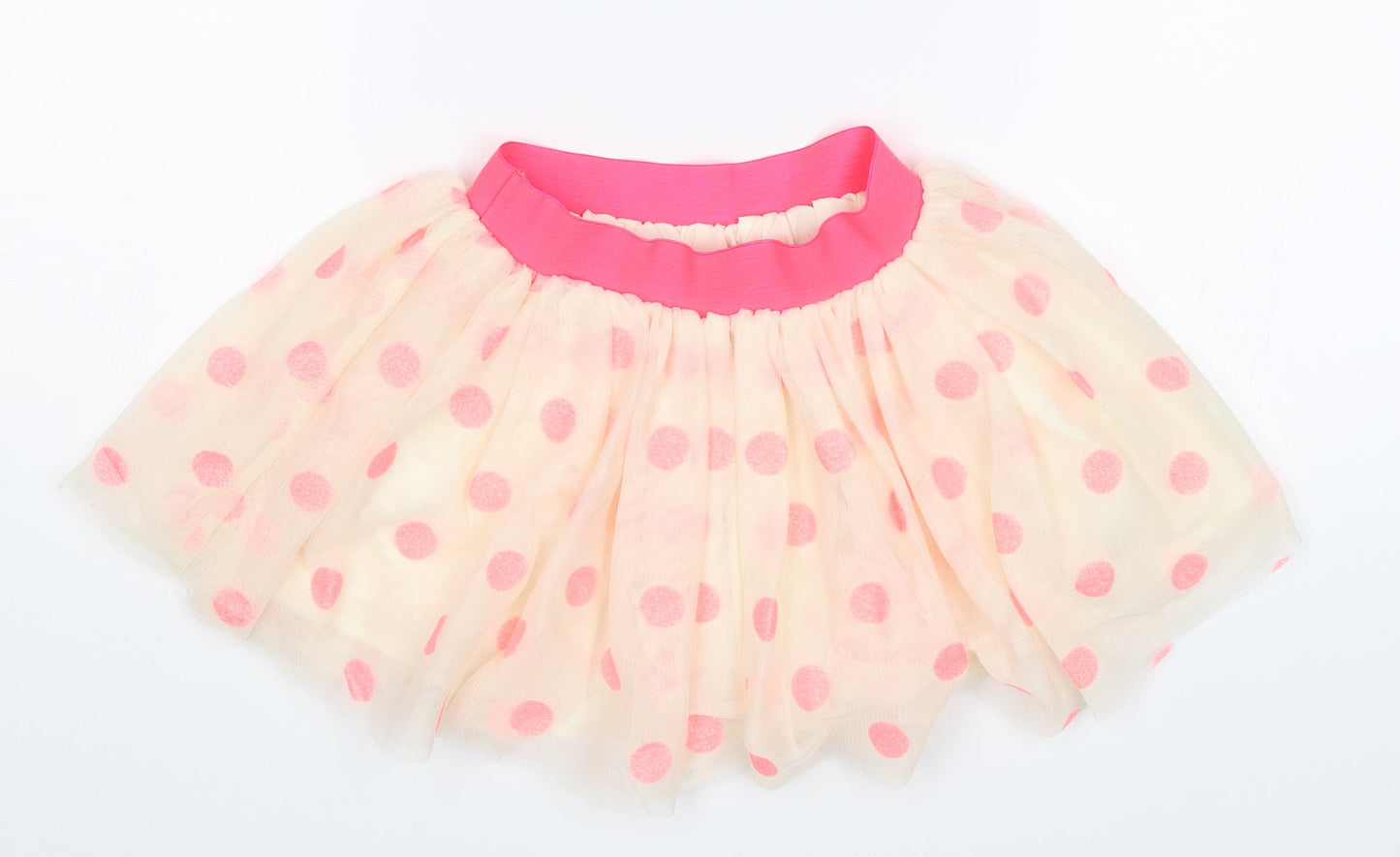H&M Girls Pink Polka Dot  Swing Skirt Size 2-3 Years