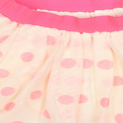 H&M Girls Pink Polka Dot  Swing Skirt Size 2-3 Years