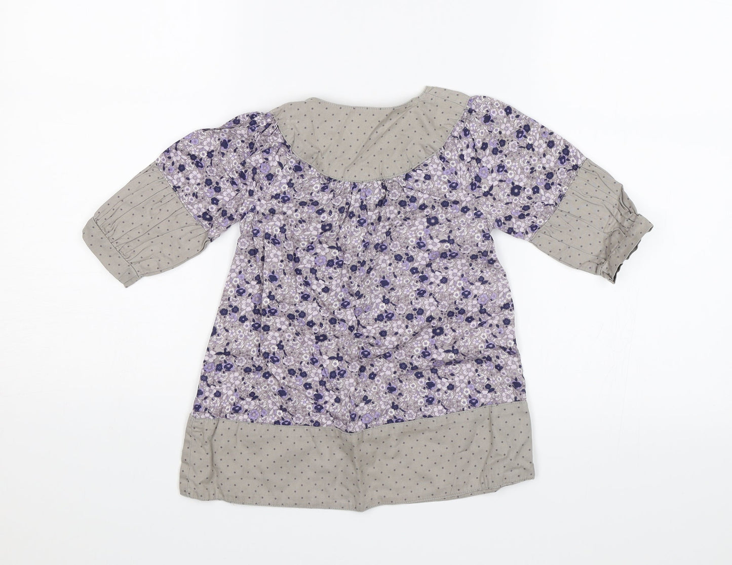 Vertbaudet Baby Purple Floral  Shift  Size 18 Months
