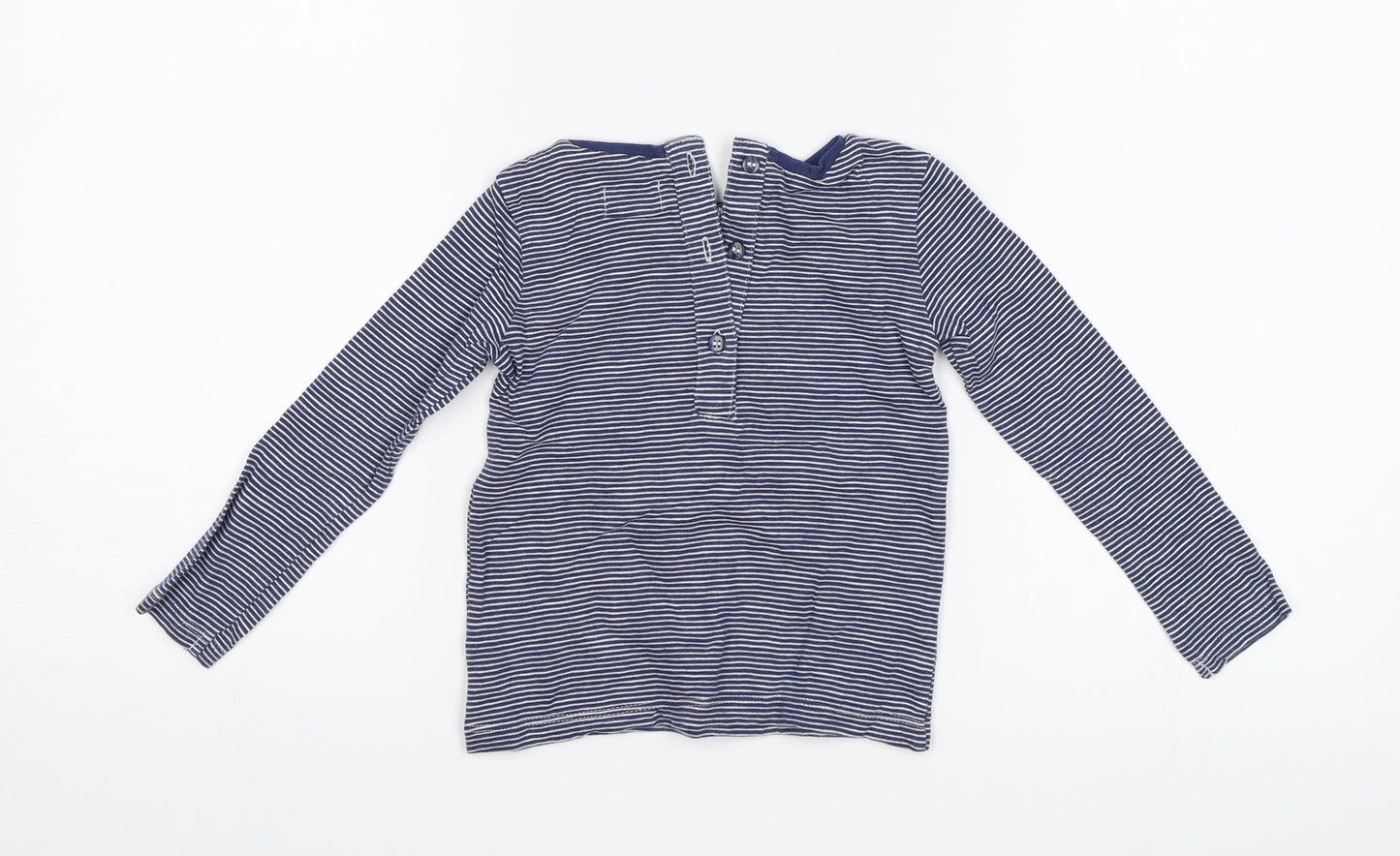 NEXT Baby Blue Striped  Jersey T-Shirt Size 12-18 Months  - Chirstmas