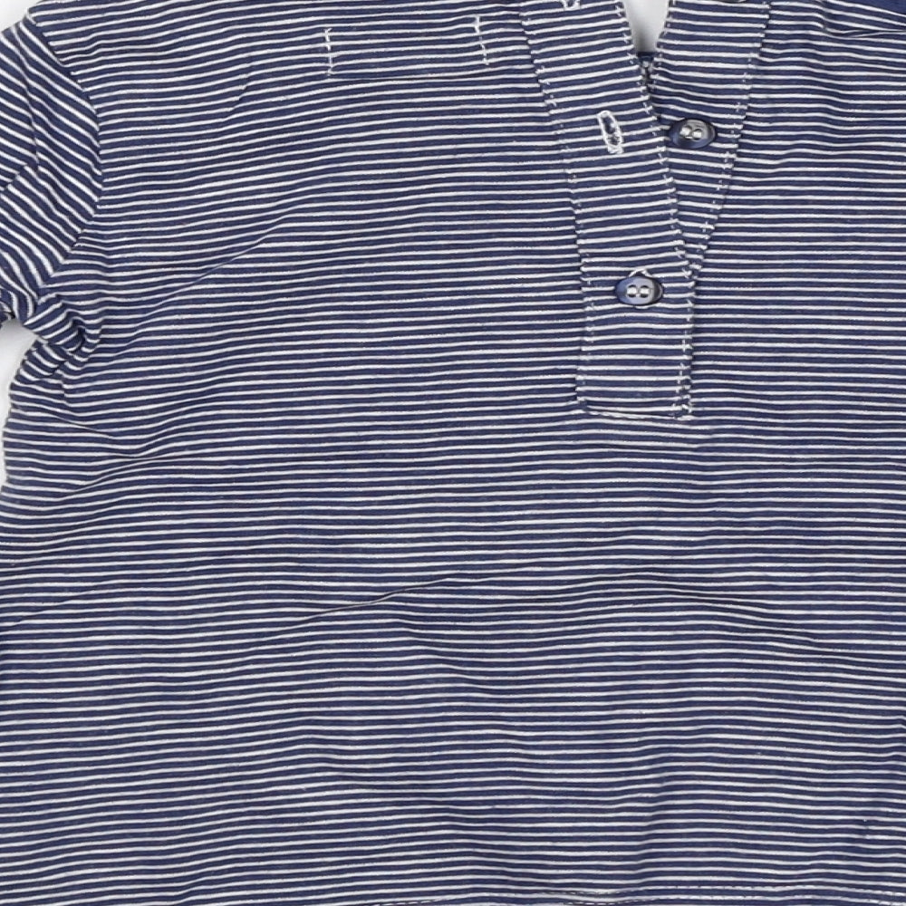 NEXT Baby Blue Striped  Jersey T-Shirt Size 12-18 Months  - Chirstmas