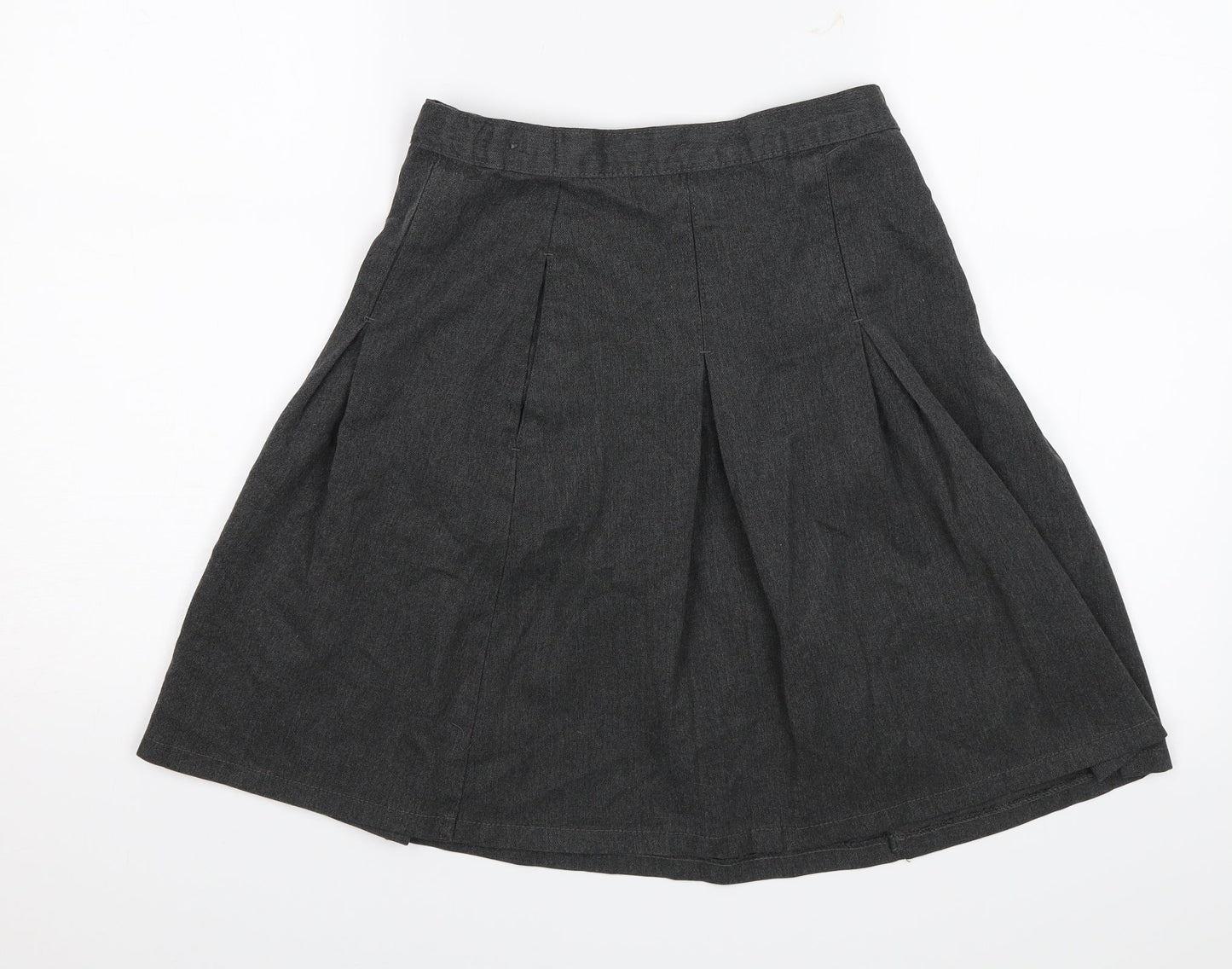 M&S Girls Grey   Straight & Pencil Skirt Size 11-12 Years - School