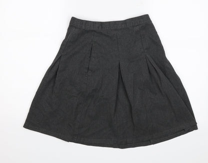 M&S Girls Grey   Straight & Pencil Skirt Size 11-12 Years - School