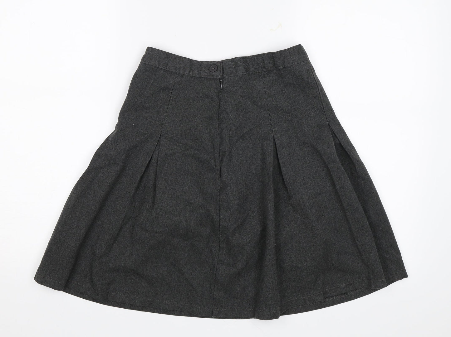 M&S Girls Grey   Straight & Pencil Skirt Size 11-12 Years - School