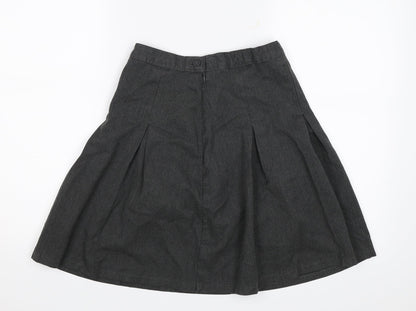M&S Girls Grey   Straight & Pencil Skirt Size 11-12 Years - School
