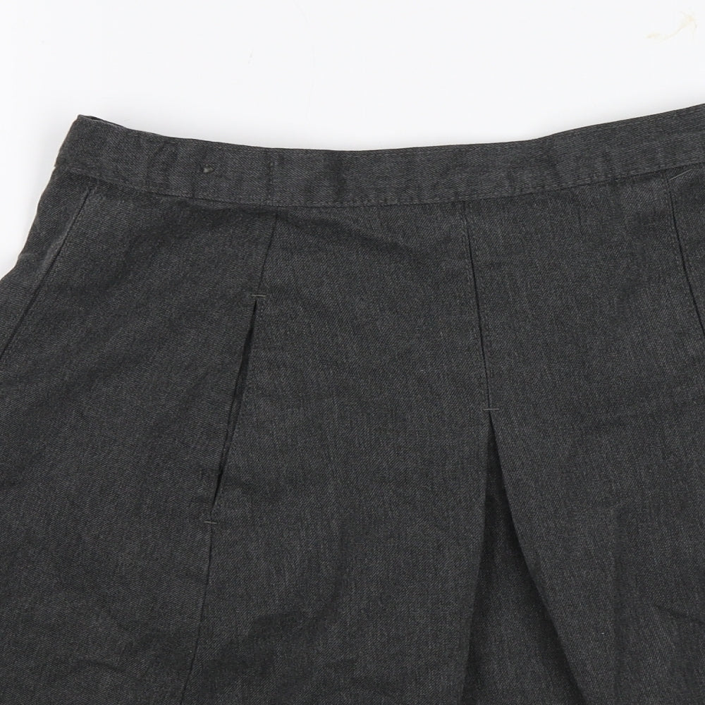 M&S Girls Grey   Straight & Pencil Skirt Size 11-12 Years - School