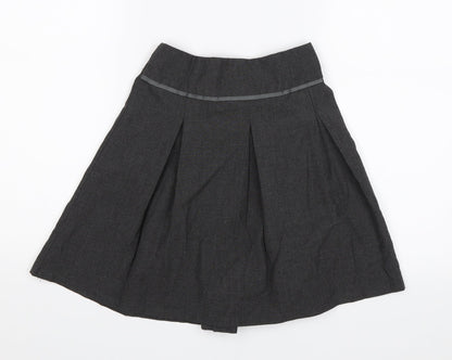 TU Girls Grey   Straight & Pencil Skirt Size 9 Years - School