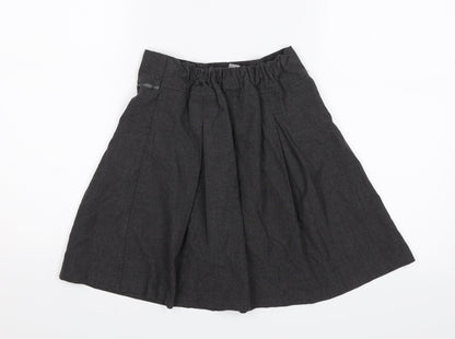 TU Girls Grey   Straight & Pencil Skirt Size 9 Years - School