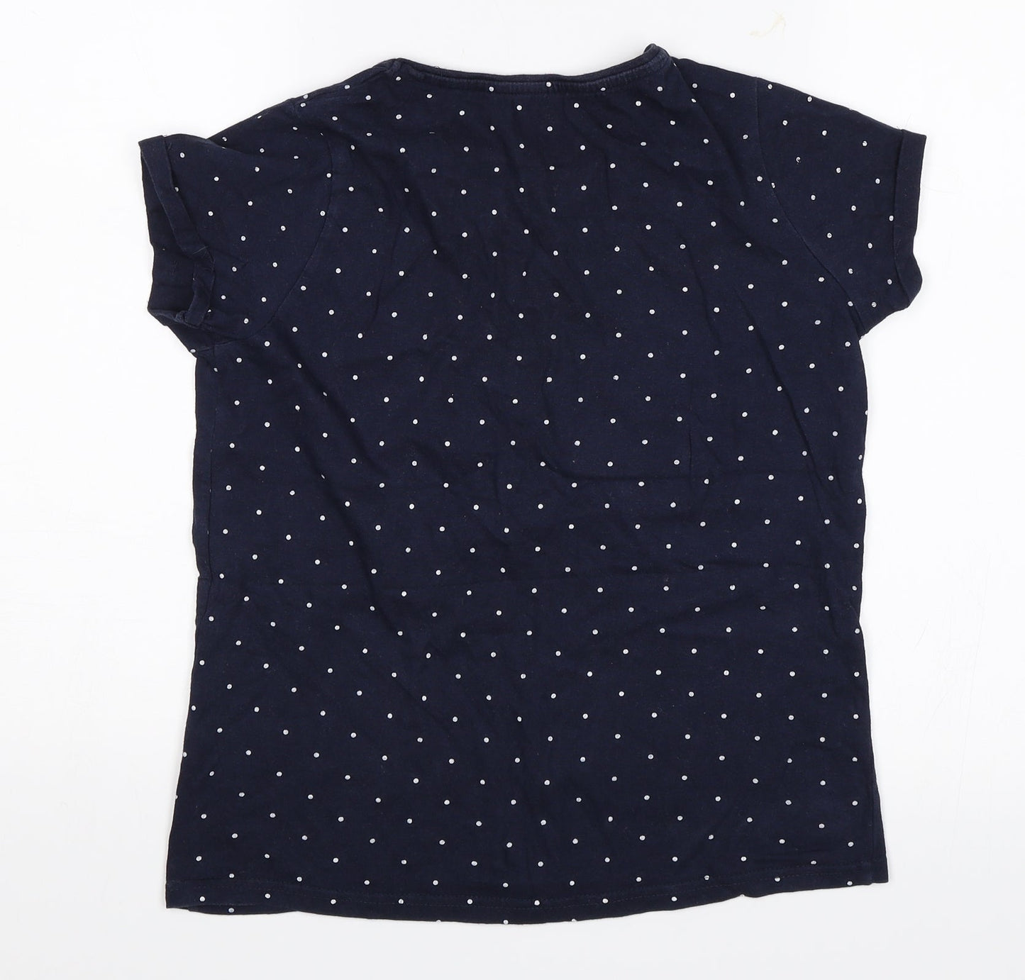Primark Girls Blue Polka Dot  Basic T-Shirt Size 11-12 Years  - Just be you