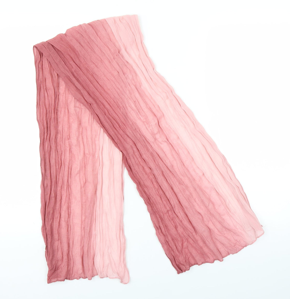 Front view of Preworn women’s pink scarf