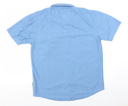 sun cai Mens Blue    Button-Up Size L