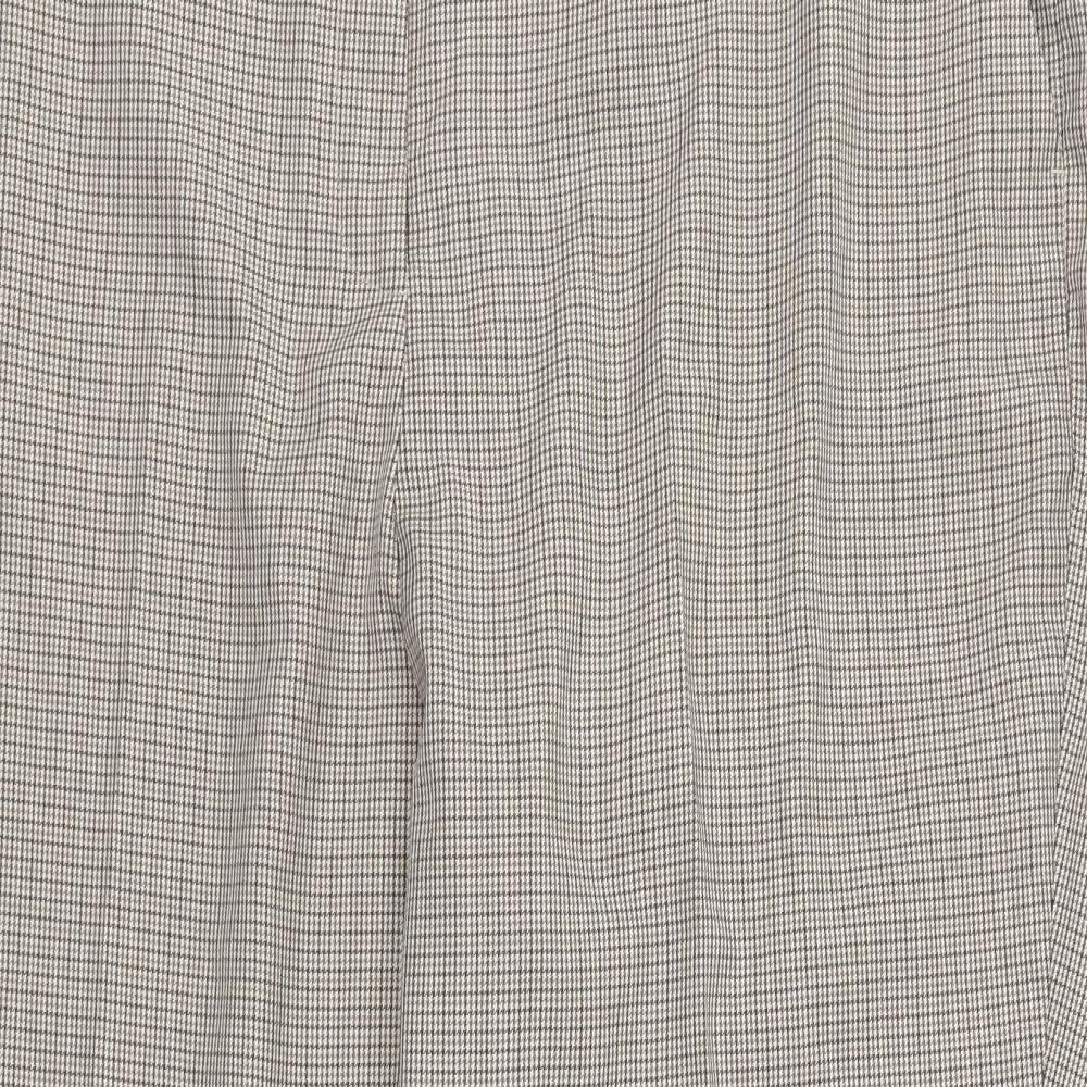 F&F Womens Brown Houndstooth  Trousers  Size 20 L25 in