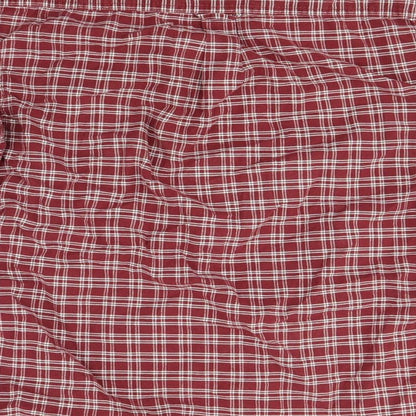 Mens UK Size S Marks and Spencer Red  Button-Up Long Sleeve Casual Shirt