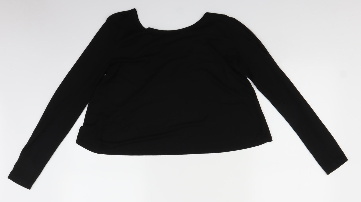Light Before Dark Womens Black   Basic Blouse Size XS