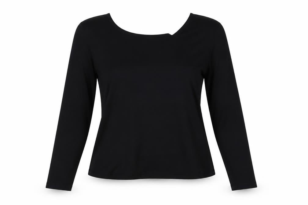 Womens UK Size XS Light Before Dark Black Basic Blouse