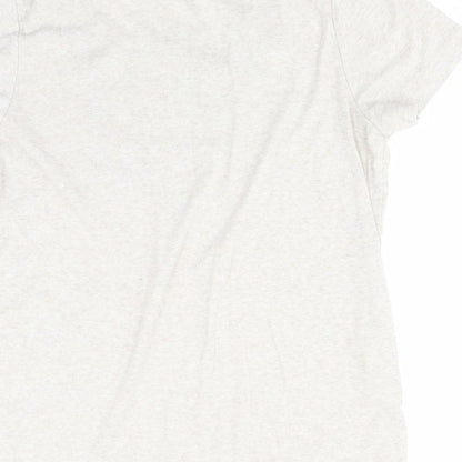 Womens UK Size M BM Beige Basic T-Shirt