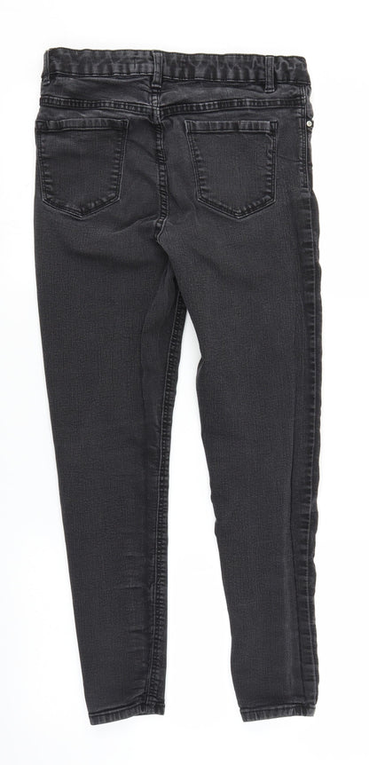George Womens Black  Denim Skinny Jeans Size 12 L25 in