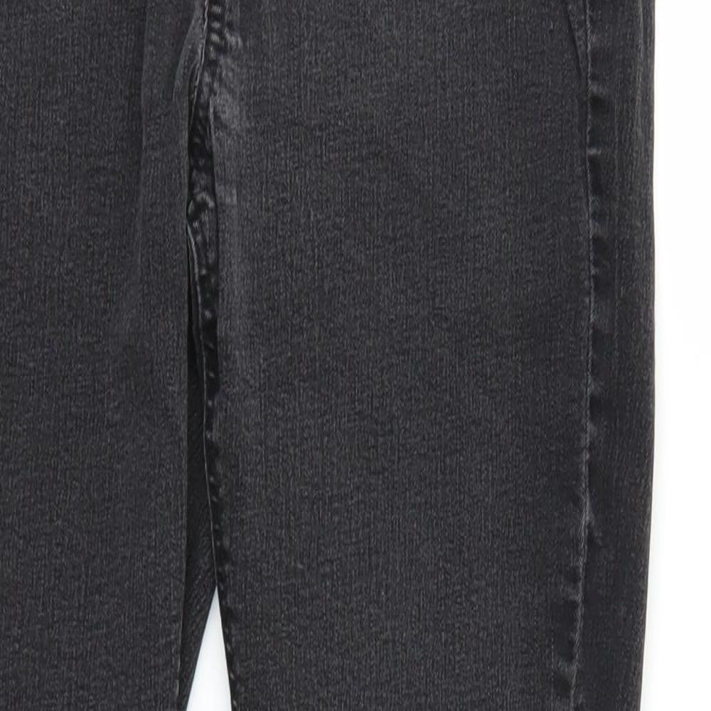 George Womens Black  Denim Skinny Jeans Size 12 L25 in