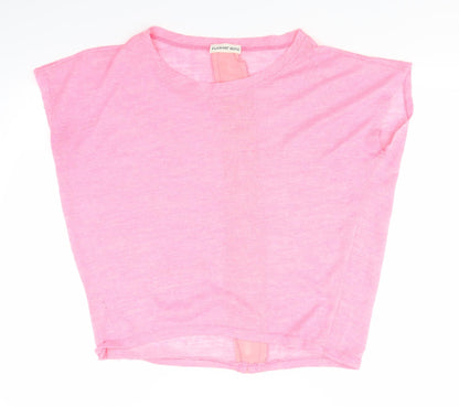 Womens UK Size L Flamant Rose Pink Basic T-Shirt