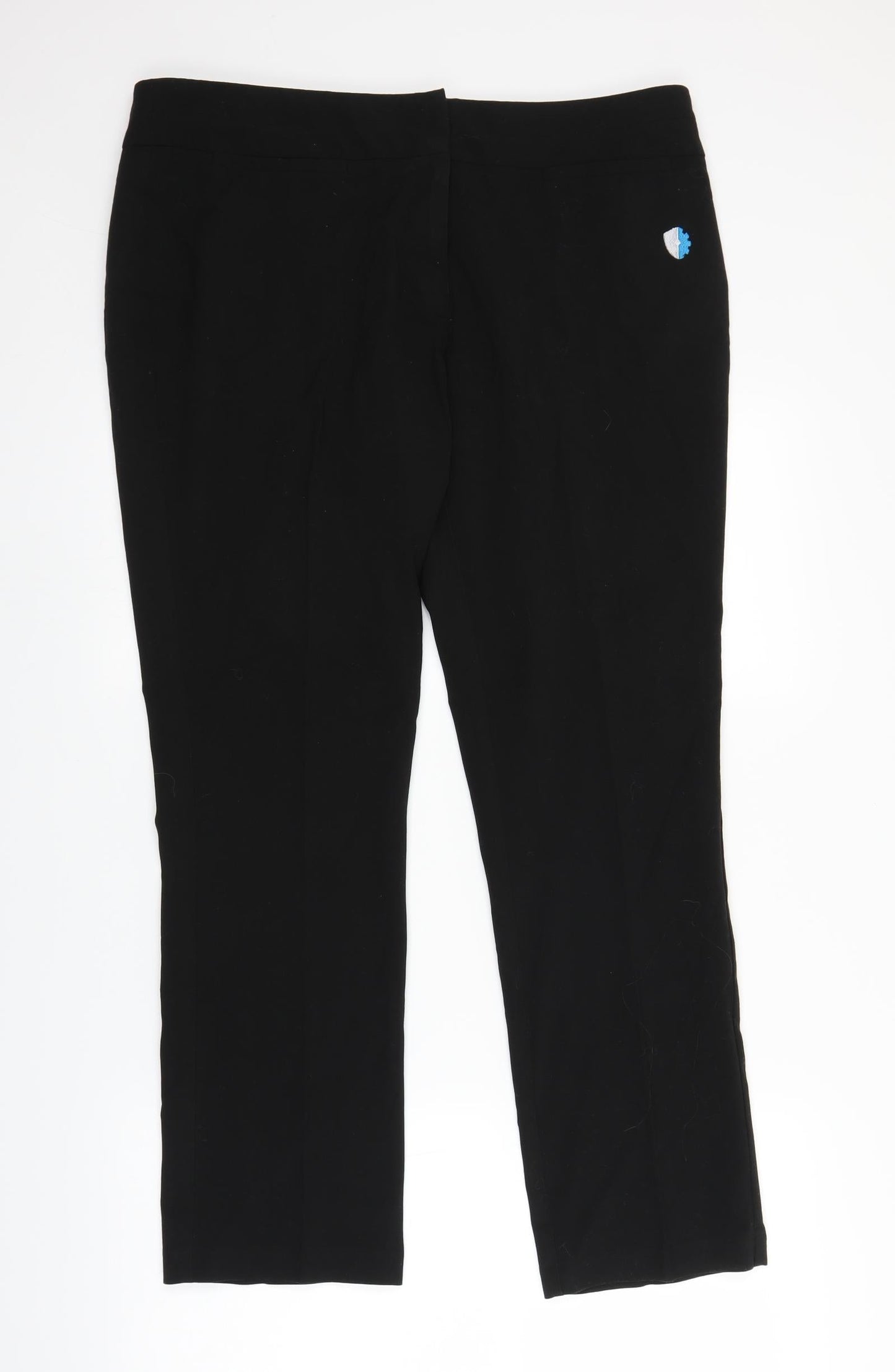 Womens UK Size 34 in Trutex Regular Fit  Black Trousers