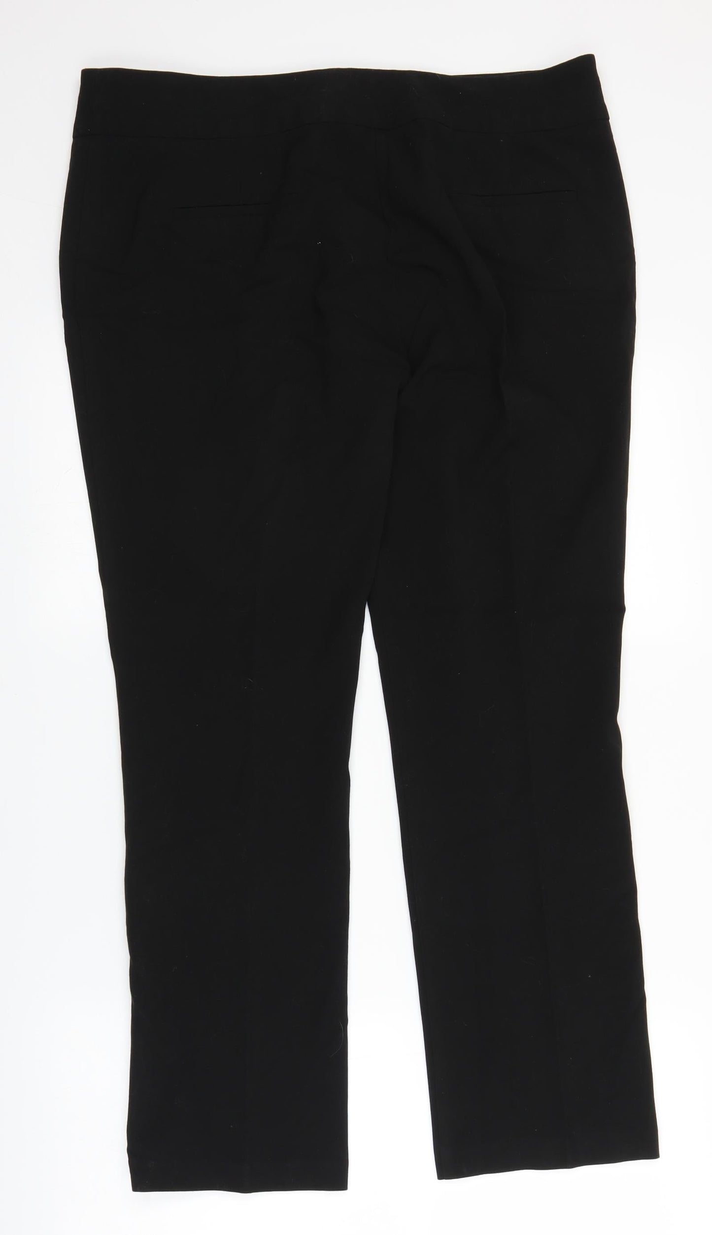 Womens UK Size 34 in Trutex Regular Fit  Black Trousers