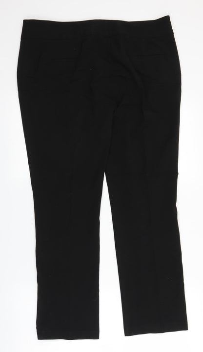 Womens UK Size 34 in Trutex Regular Fit  Black Trousers