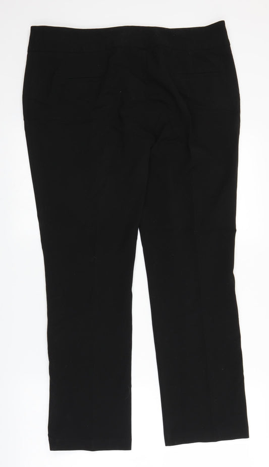 Womens UK Size 34 in Trutex Regular Fit  Black Trousers