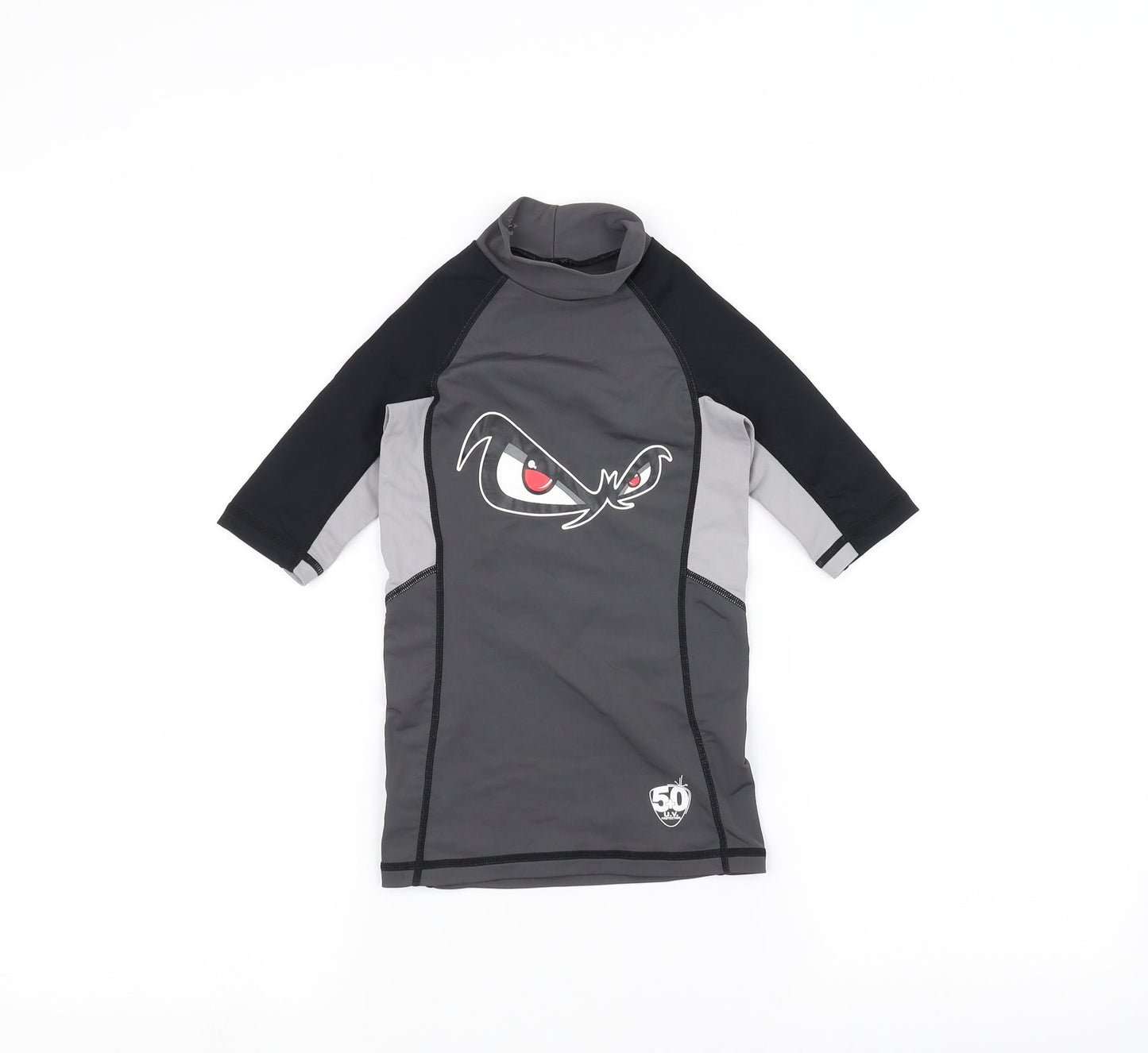 No Fear Girls Grey   Basic T-Shirt Size 7-8 Years