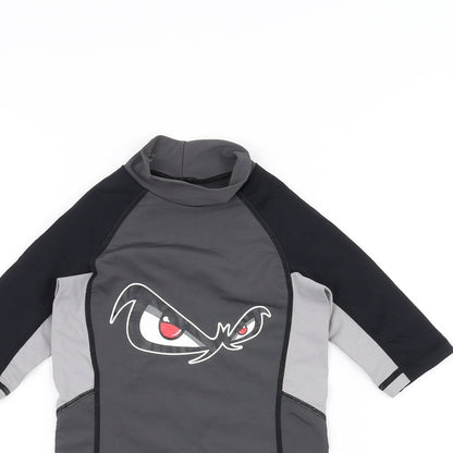 No Fear Girls Grey   Basic T-Shirt Size 7-8 Years