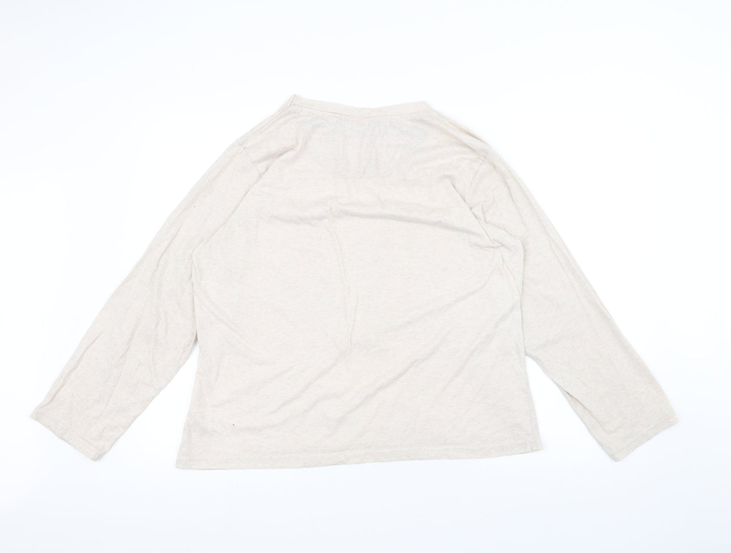 Womens UK Size XL Love To Lounge White Basic T-Shirt