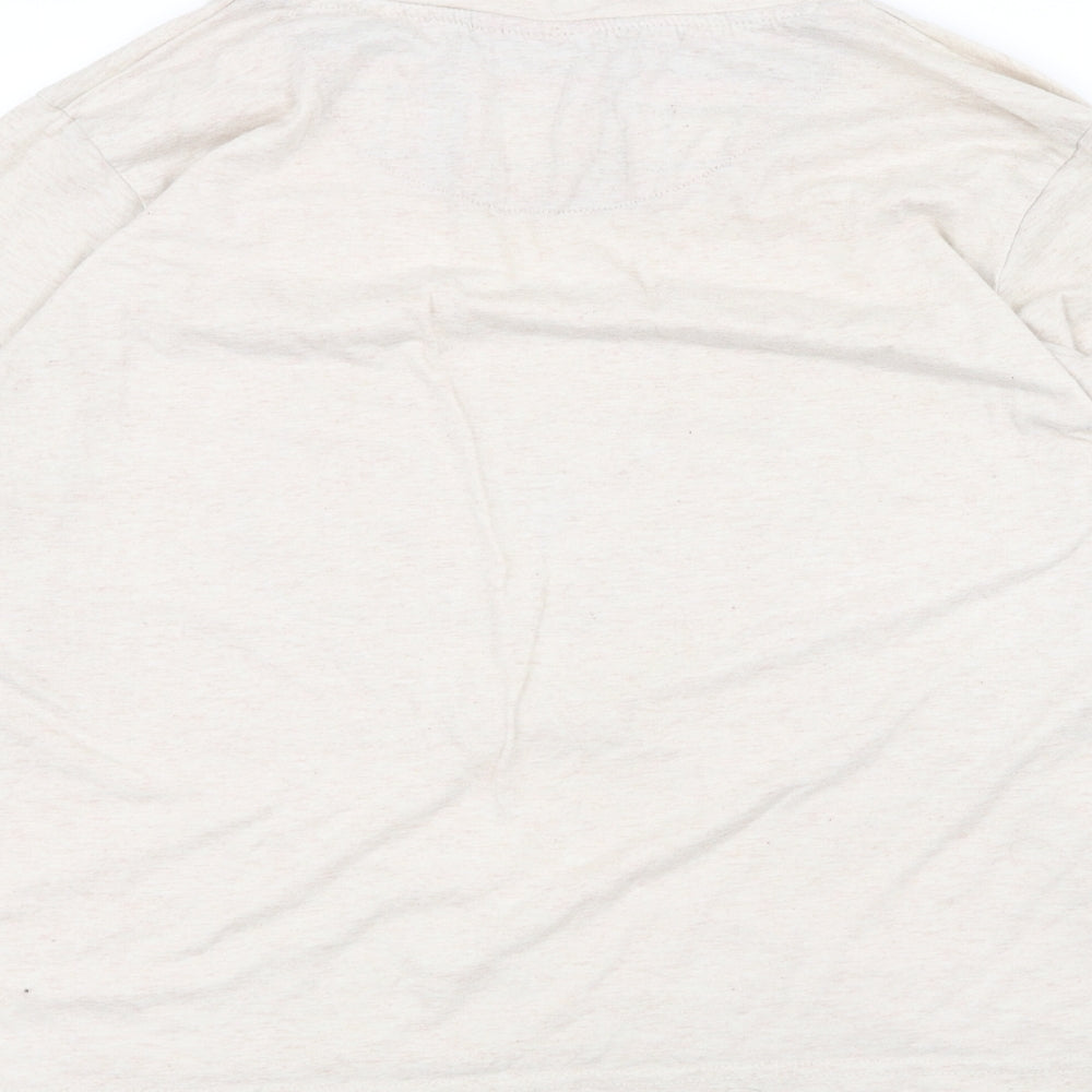 Womens UK Size XL Love To Lounge White Basic T-Shirt